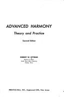Cover of: Advanced harmony; theory and practice