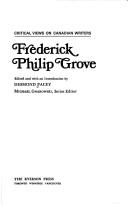 Cover of: Frederick Philip Grove by Desmond Pacey, Desmond Pacey