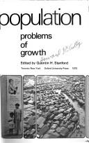 Cover of: world's population: problems of growth