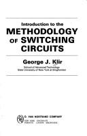 Cover of: Introduction to the methodology of switching circuits