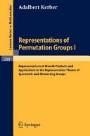 Cover of: Representations of permutation groups I-II.