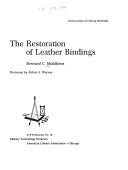 Cover of: The restoration of leather bindings by Bernard C. Middleton