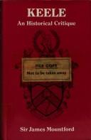 Cover of: Keele: an historical critique | J. F. Mountford