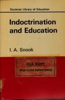 Cover of: Indoctrination and education