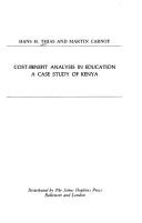 Cover of: Cost-benefit analysis in education: a case study of Kenya