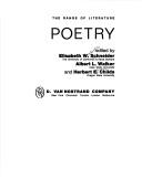 Cover of: The range of literature: poetry.