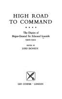 Cover of: High road to command by Ironside, Edmund Sir