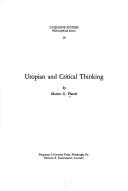 Cover of: Utopian and critical thinking by Plattel, Martin G.