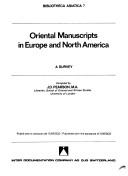 Cover of: Oriental manuscripts in Europe and North America.: A survey.
