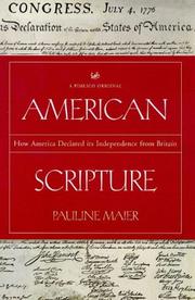 Cover of: American Scripture by Pauline Maier