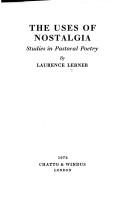 The uses of nostalgia by Laurence Lerner
