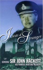 Cover of: I Was a Stranger