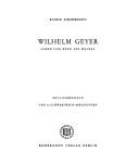 Cover of: Wilhelm Geyer: Leben und Werk des Malers.