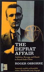Cover of: The Deprat Affair: Ambition, Revenge and Deceit in French Indo-China