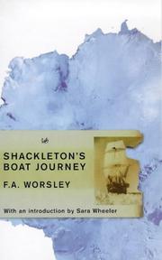 Cover of: Shackleton's Boat Journey by Frank Arthur Worsley