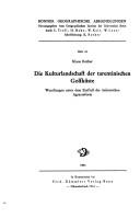 Cover of: Die Kulturlandschaft der tarentinischen Golfküste: Wandlungen unter dem Einfluss der italienischen Agrarreform.