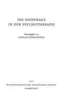Cover of: Die Sinnfrage in der Psychotherapie.