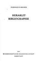 Cover of: Heraklit-Bibliographie. by Euangelos N. Roussos