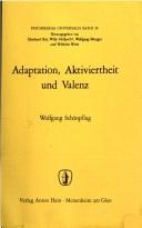 Cover of: Adaptation, Aktiviertheit und Valenz.