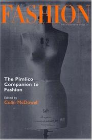 Cover of: THE PIMLICO COMPANION TO FASHION by Colin McDowell