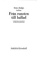 Cover of: Från runsten till ballad.