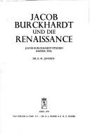 Cover of: Jacob Burckhardt und die Renaissance.