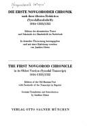 Cover of: Die erste Novgoroder Chronik nach ihrer ältesten Redaktion (Synodalhandschrift) 1016-1333/1352. by Joachim Dietze