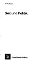 Cover of: Sex und Politik.