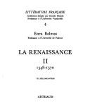 Cover of: La Renaissance. by Enea Balmas