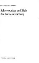 Cover of: Schwerpunkte und Ziele der Friedensforschung.