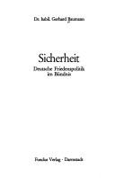 Cover of: Sicherheit: deutsche Friedenspolitik im Bündnis.