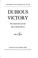 Cover of: Dubious victory