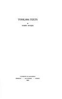 Cover of: Tonkawa texts.