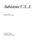 Cover of: Subsistence U.S.A.