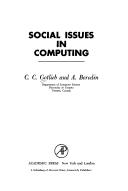 Cover of: Social issues in computing by C. C. Gotlieb