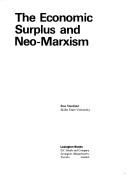 The economic surplus and neo-Marxism by J. Ron Stanfield
