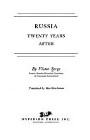 Cover of: Russia twenty years after. by Victor Serge