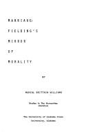 Cover of: Marriage: Fielding's mirror of morality. by Murial Brittain Williams