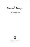 Selected essays by Aaron David Gordon