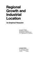 Cover of: Regional growth and industrial location: an empirical viewpoint