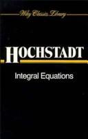 Cover of: Integral equations.