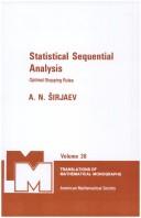 Cover of: Statistical sequential analysis: optimal stopping rules