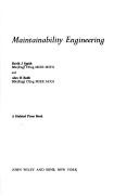 Cover of: Maintainability engineering