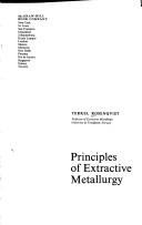 Principles of extractive metallurgy by Terkel Rosenqvist, Terkel Rosenquist