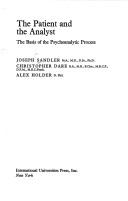 Cover of: The patient and the analyst by Joseph Sandler