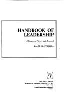 Cover of: Handbook of leadership | Stogdill, Ralph Melvin