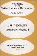 Collection of articles dedicated to academician I. M. Vinogradov on the eightieth anniversary of his birth by Ivan Matveevich Vinogradov