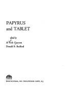 Cover of: Papyrus and tablet.
