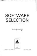 Cover of: Software selection.