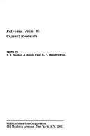 Cover of: Polyoma virus: current research. by James B. Hudson